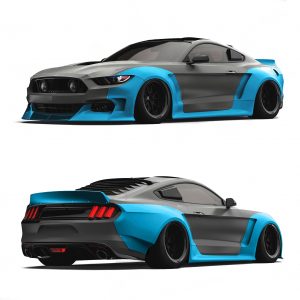 Clinched Flares - 2015-2017 Ford Mustang Widebody Kit